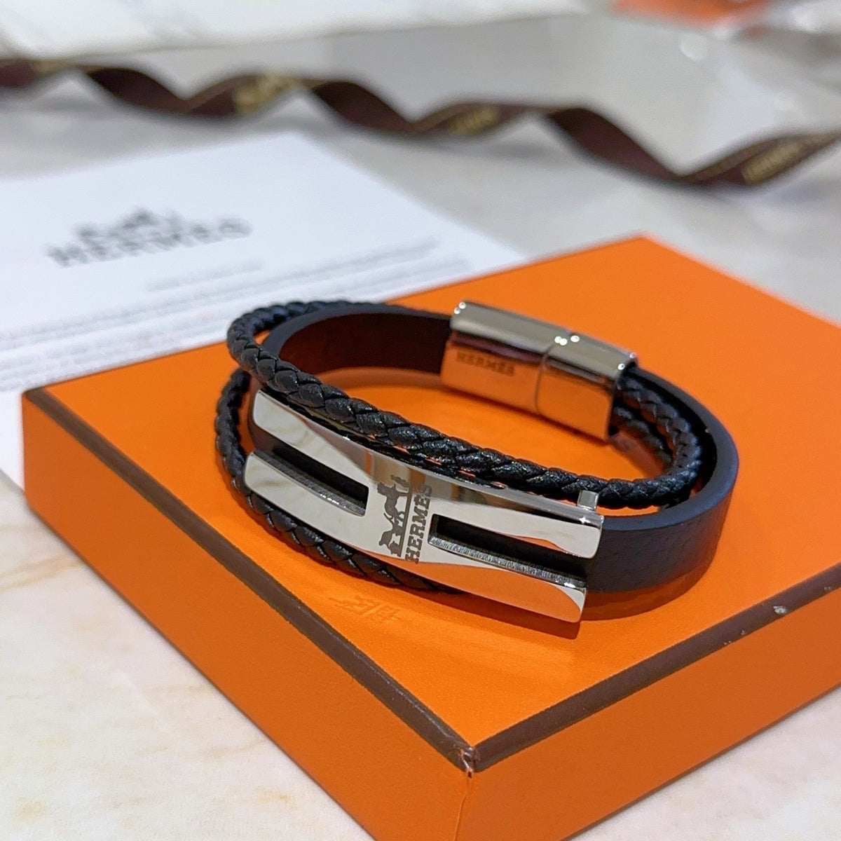 antique leather Bracelet for women - alternate angle view 5