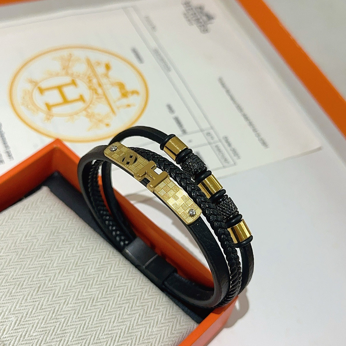 antique leather Bracelet for women - alternate angle view 2