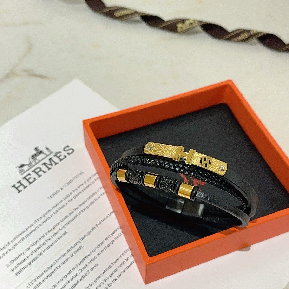 antique leather Bracelet for women - alternate angle view 5