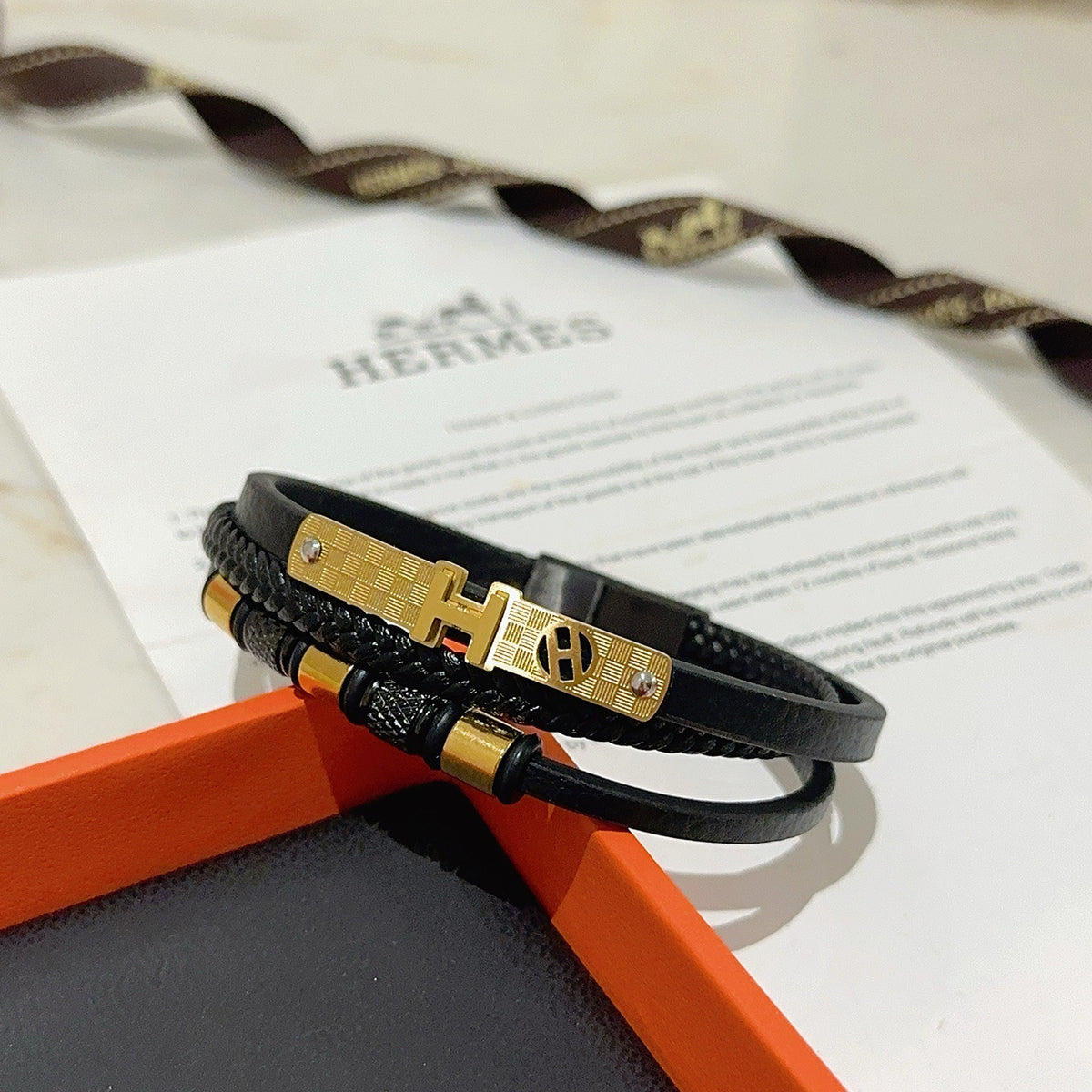 antique leather Bracelet for women - product detail view