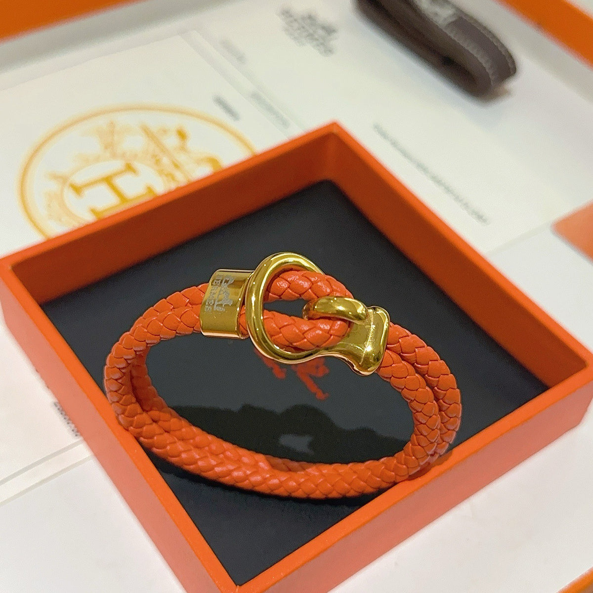 antique leather Bracelet for women - product detail view