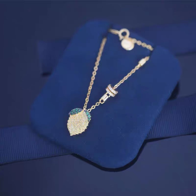 gold stylish Pendant for women - alternate angle view 3