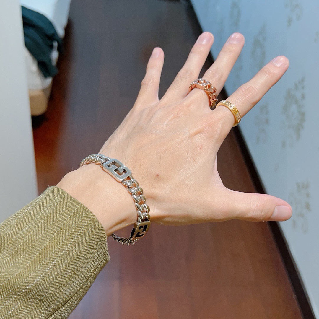 beige delicate Bracelet for men - alternate angle view 6