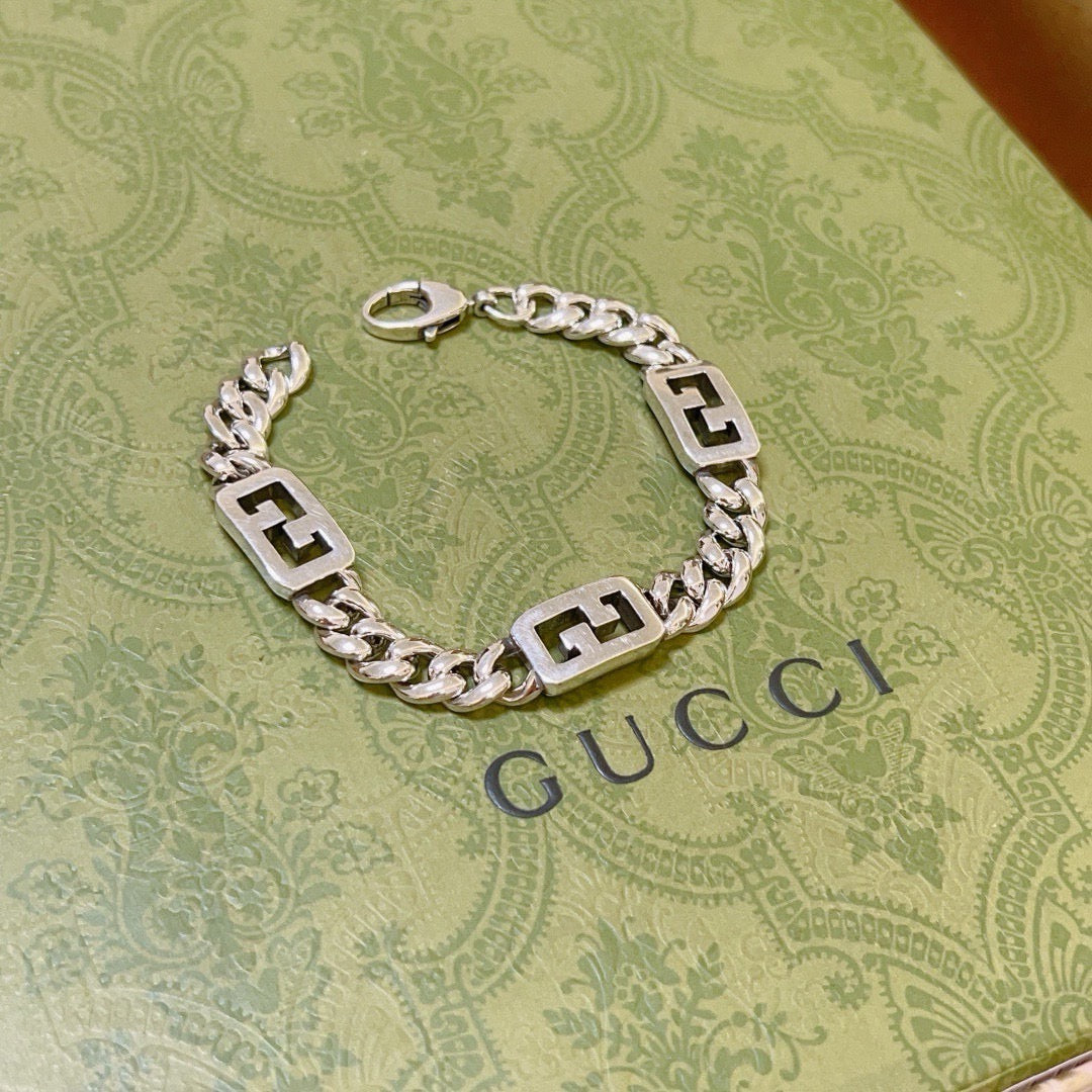 beige delicate Bracelet for men - product detail view