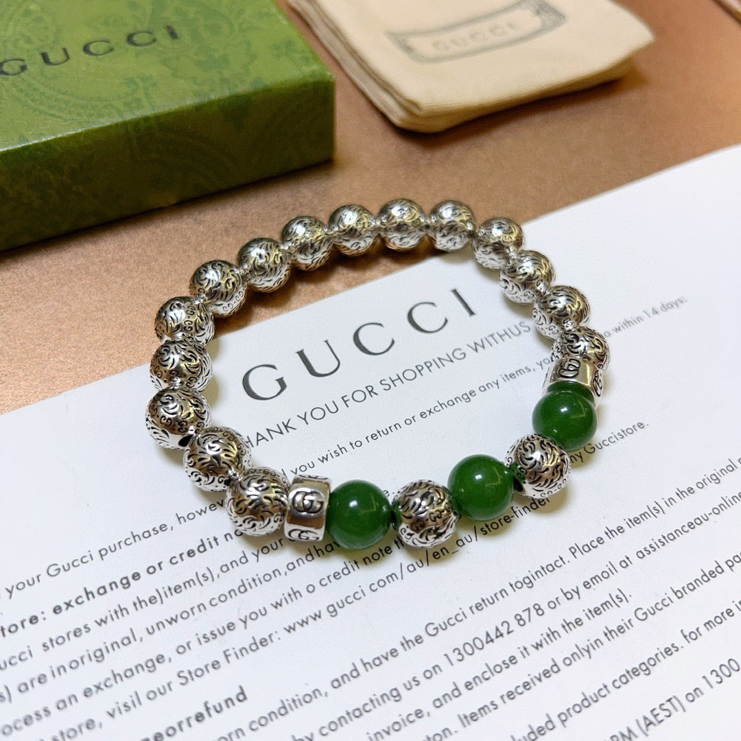 antique agate vintage Bracelet for men - product detail view
