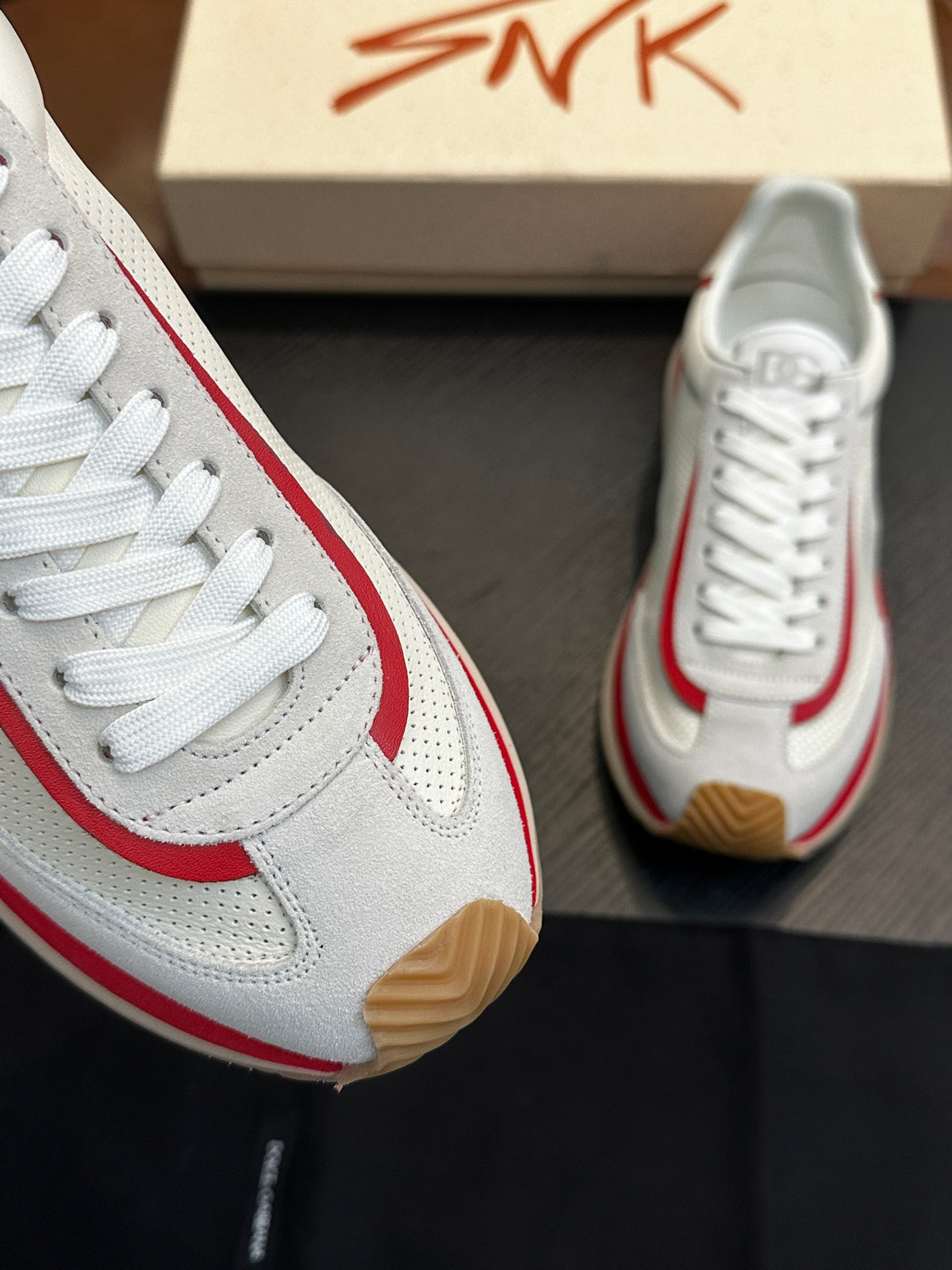 Dolce & Gabbana DG Cushion Calfskin Skate Sneakers with TPU Sole