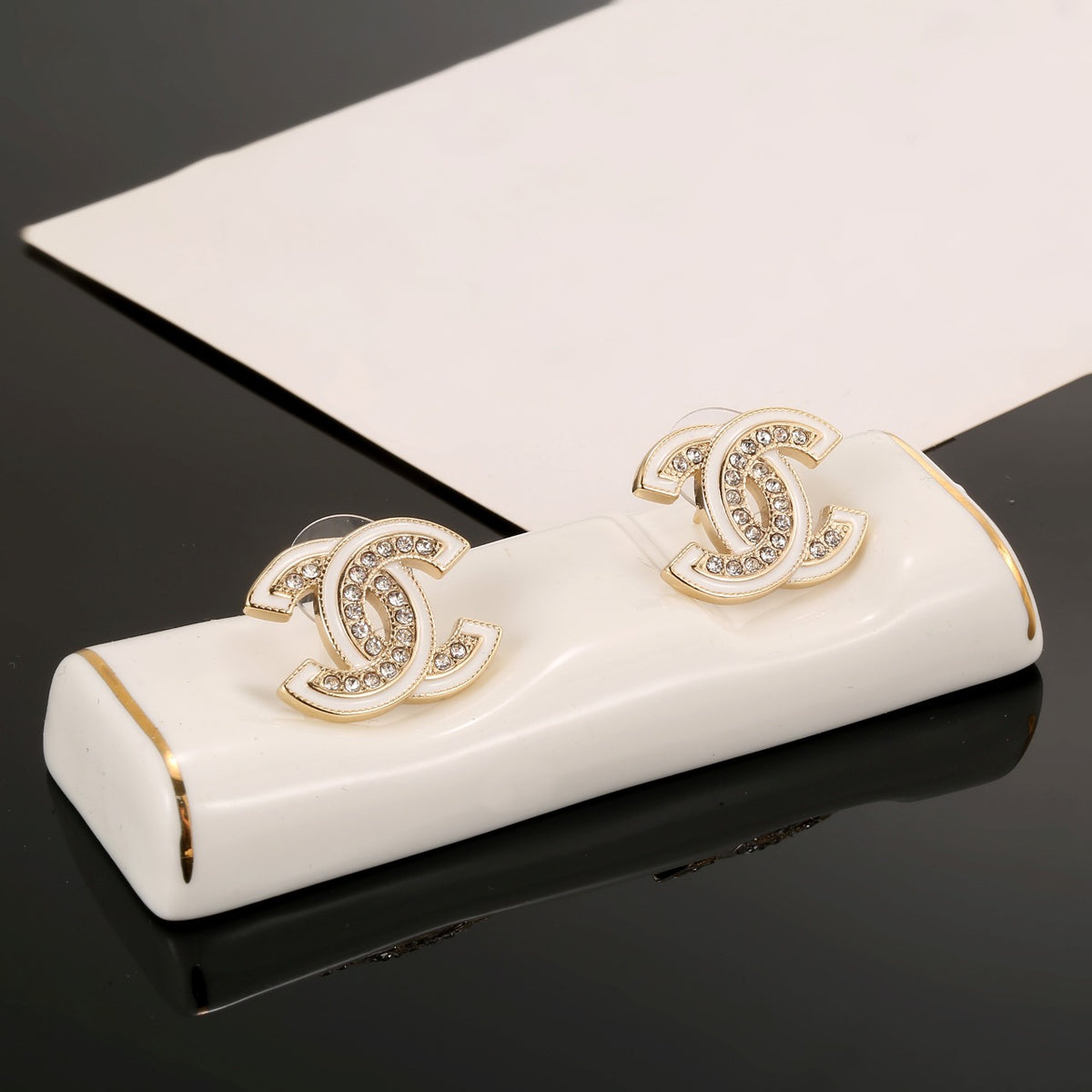 double c Drop Earrings for women - alternate angle view 5
