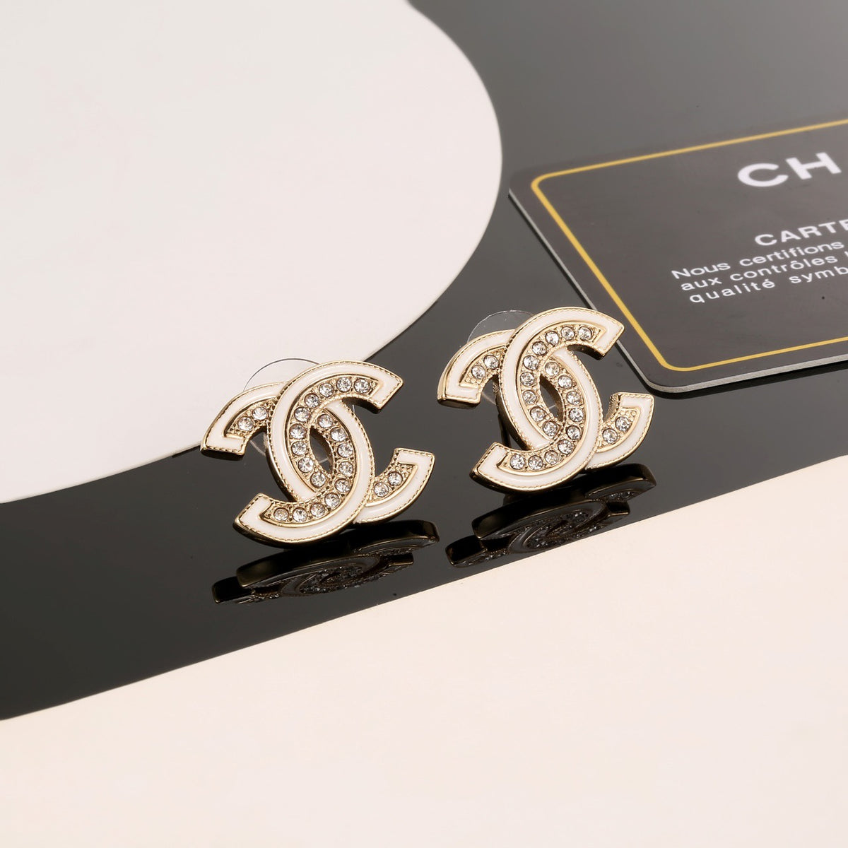 double c Drop Earrings for women - alternate angle view 6