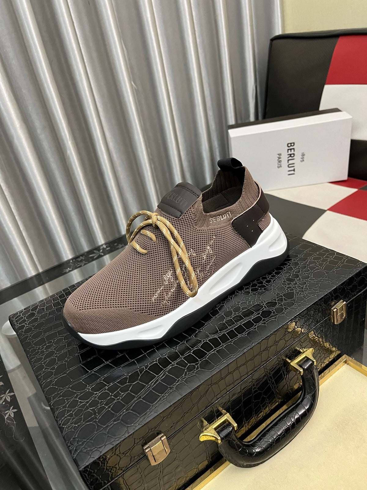 Berluti Men's Edge-Last Leather Casual Shoes