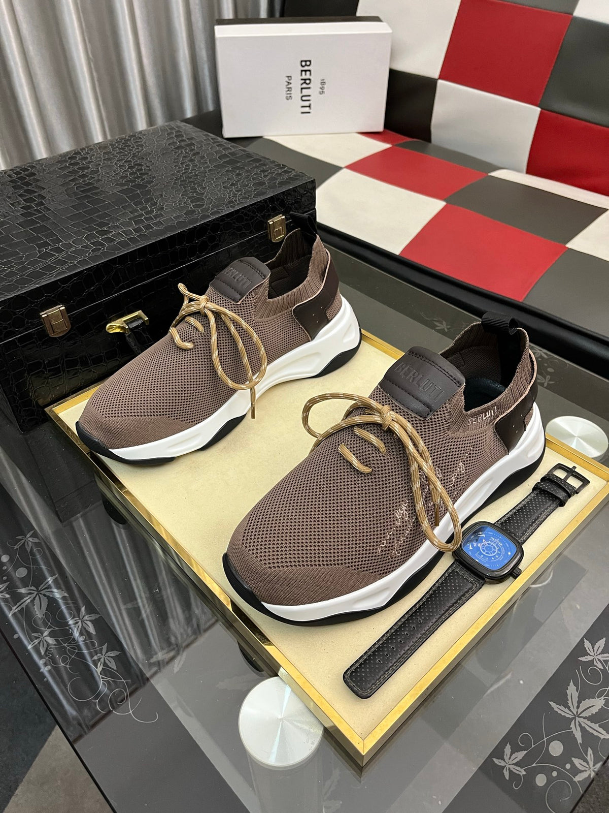 Berluti Men's Edge-Last Leather Casual Shoes