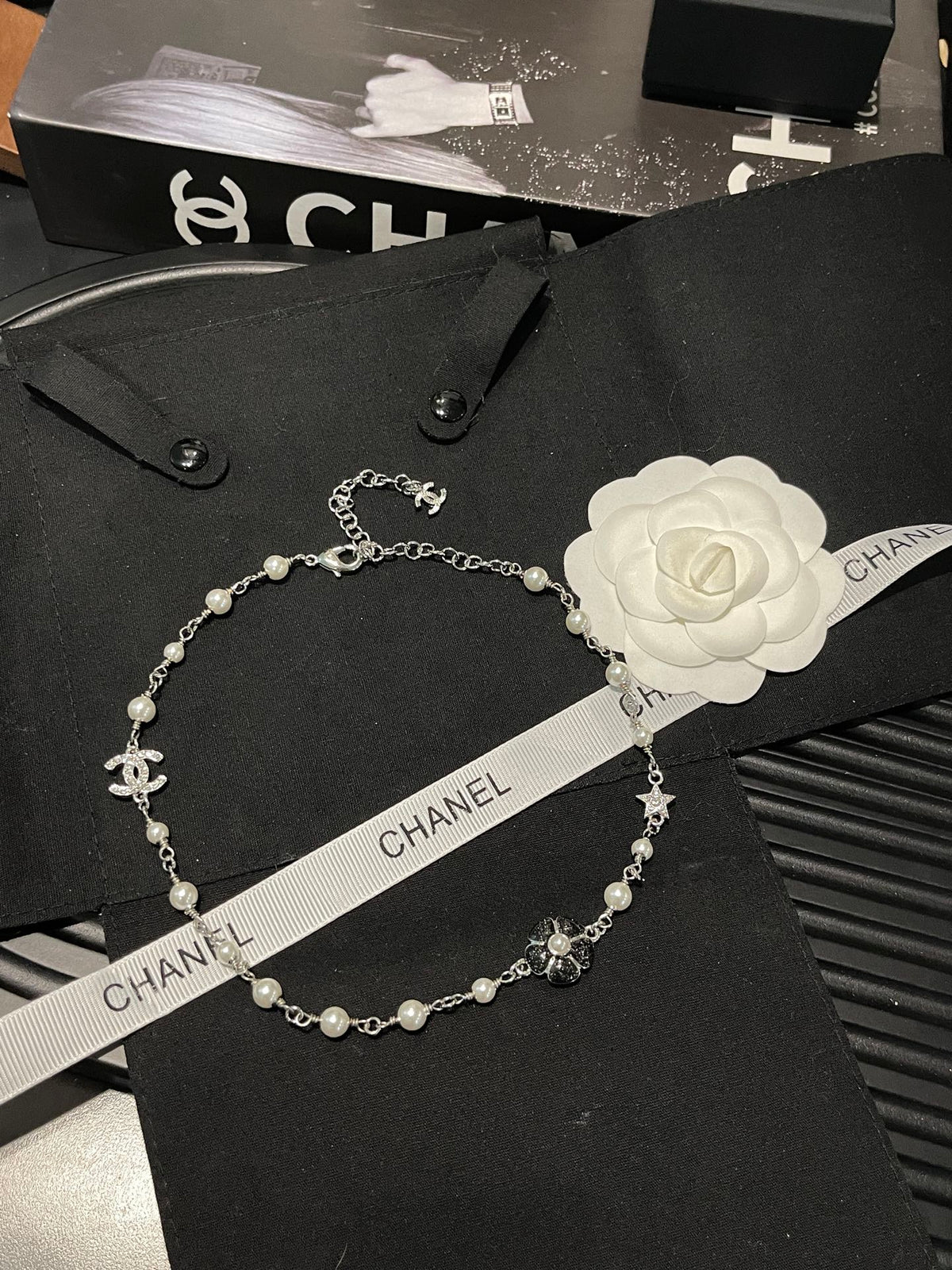 pearl floral fashion accessory for women - product detail view