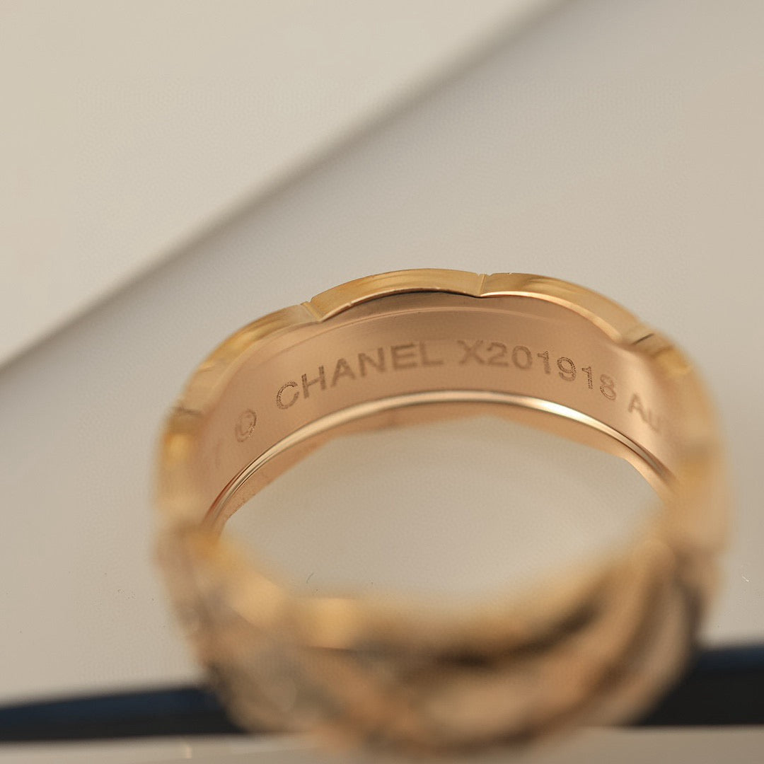 rose gold crystal floral Ring for women - alternate angle view 9