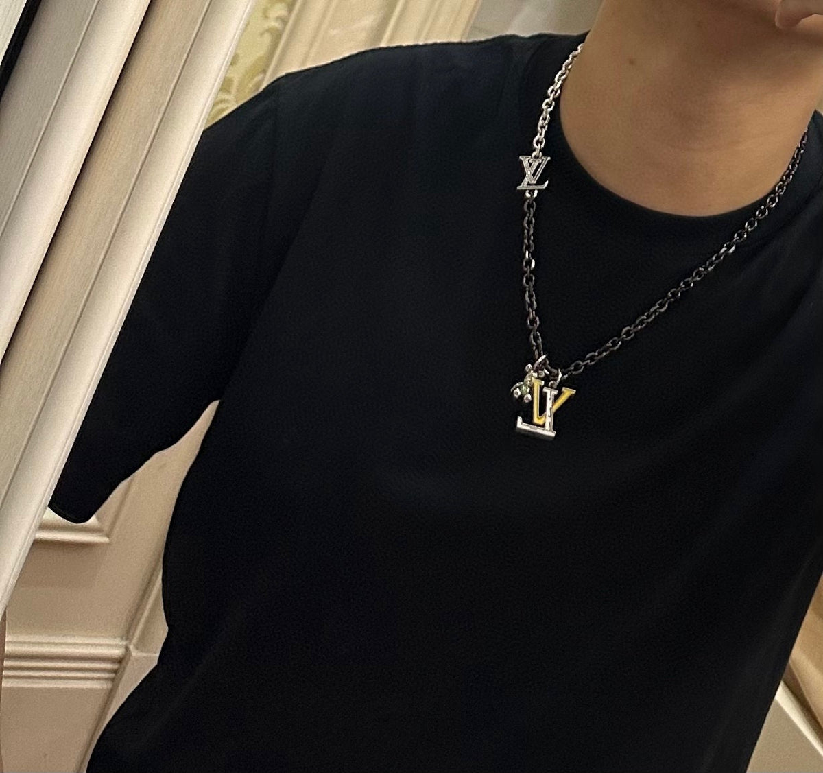 antique chain Necklace for men - alternate angle view 9