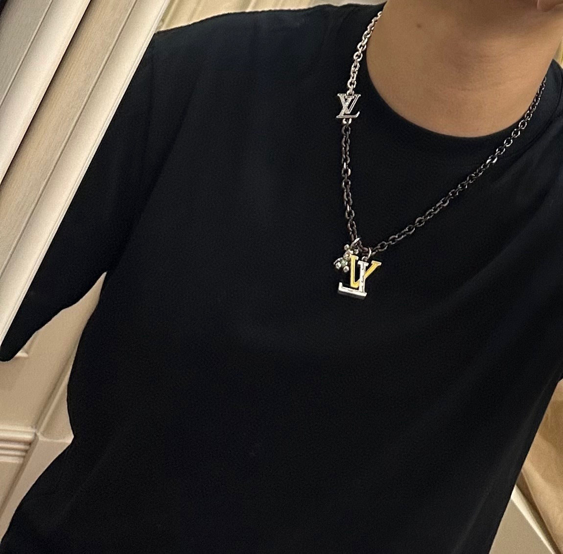 antique chain Necklace for men - alternate angle view 7