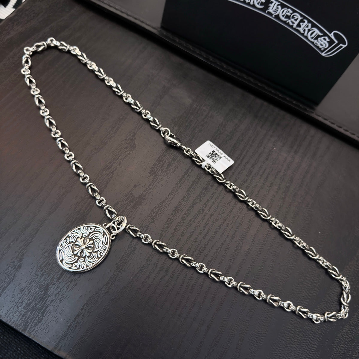 antique cross Pendant for men - alternate angle view 7