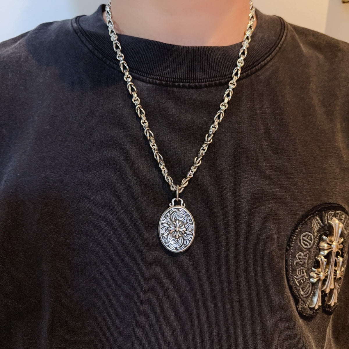 antique cross Pendant for men - product detail view