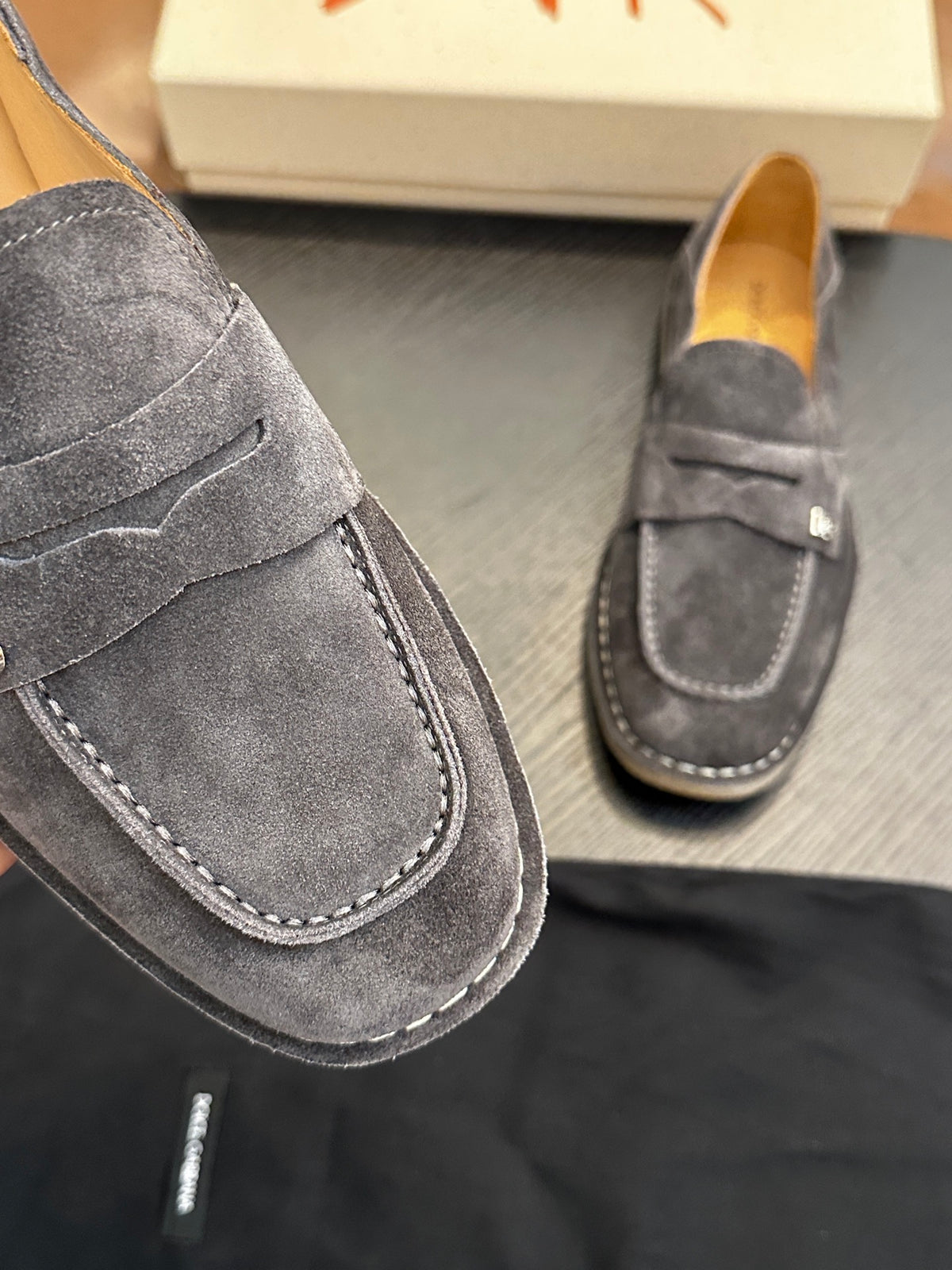 Dolce & Gabbana DG New Florio Suede Lace-Up Casual Shoes
