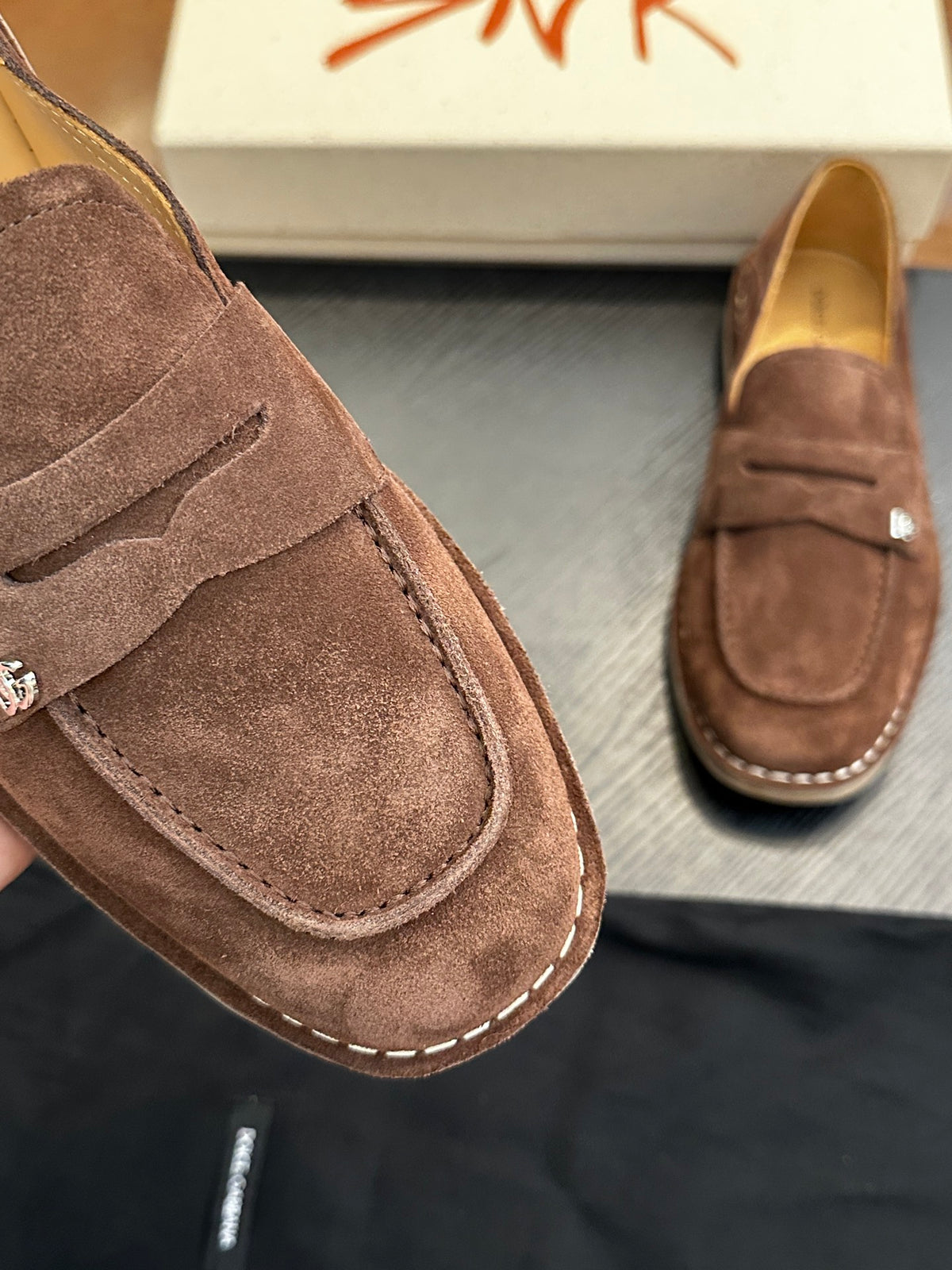 Dolce & Gabbana DG New Florio Suede Lace-Up Casual Shoes