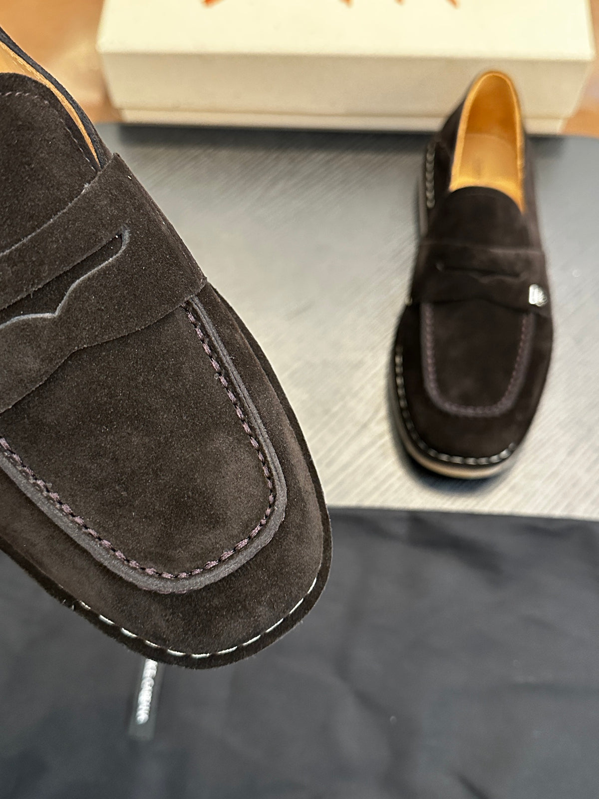 Dolce & Gabbana DG New Florio Suede Lace-Up Casual Shoes