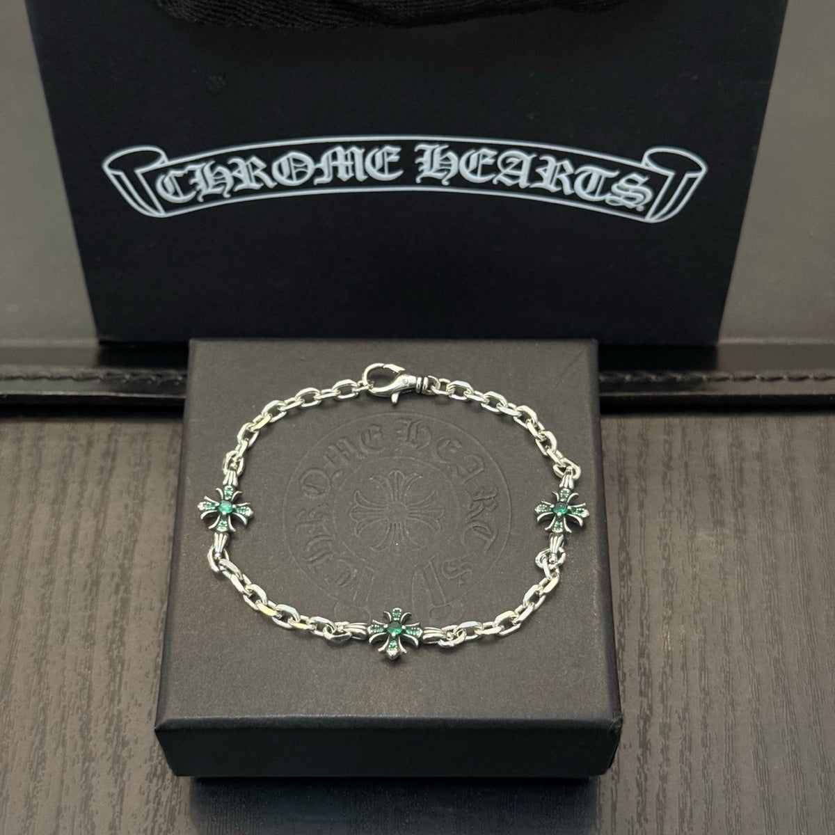 antique crystal cross Bracelet for women - alternate angle view 5