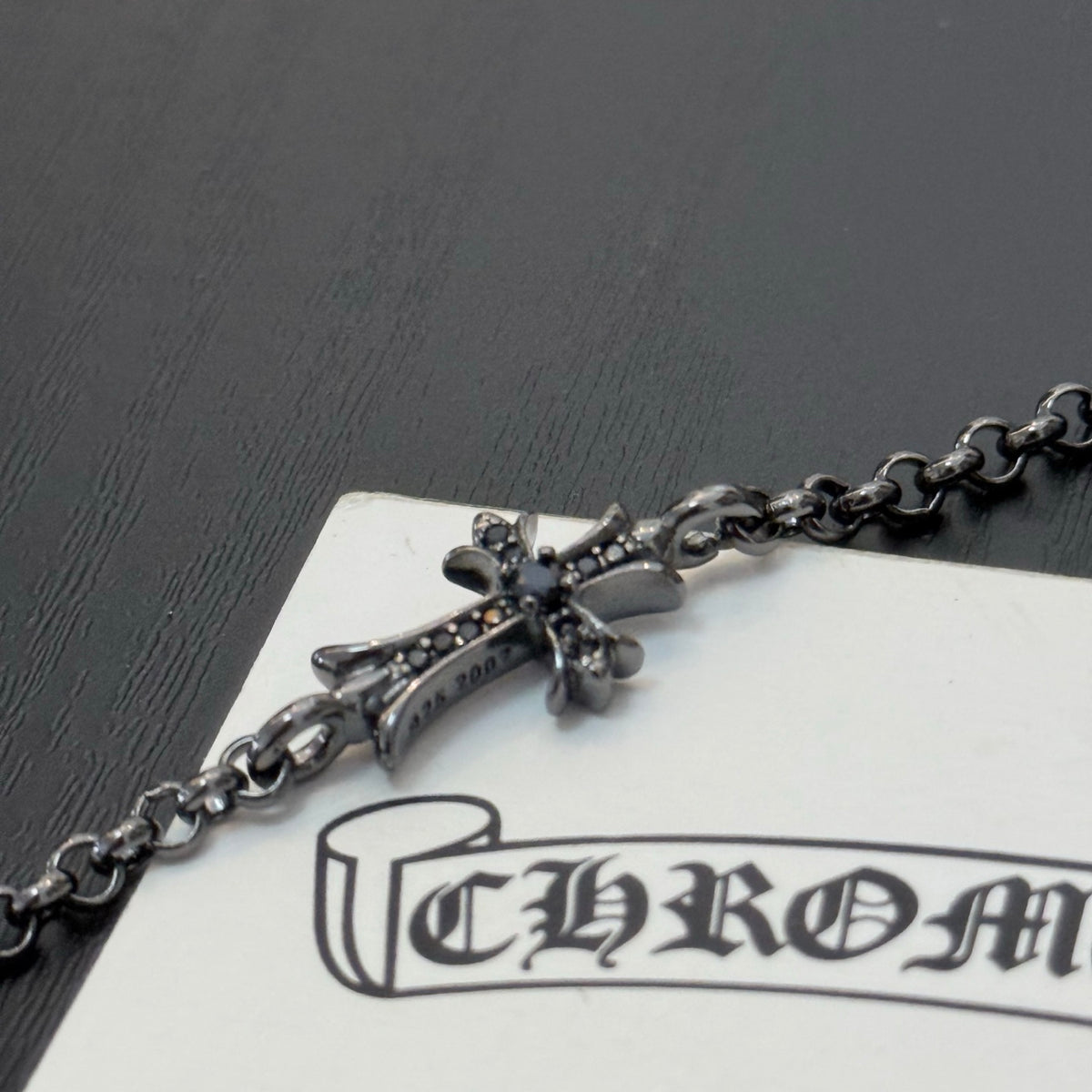 antique crystal cross Bracelet for women - alternate angle view 3