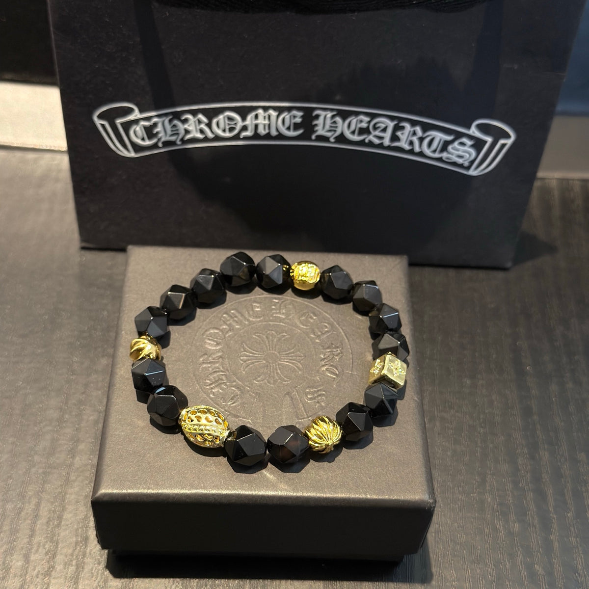antique cross Bracelet for women - alternate angle view 3