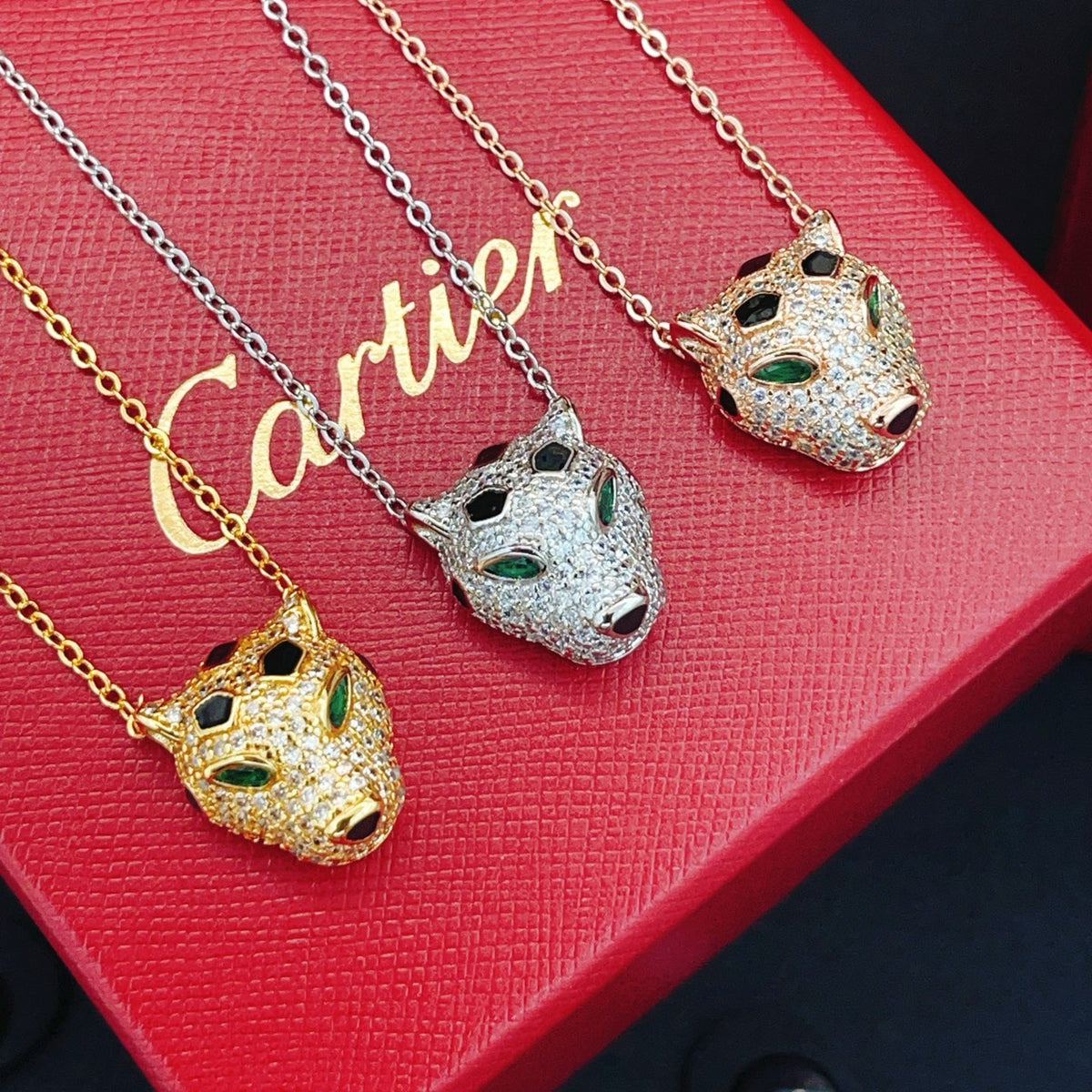 gold brass luxury Necklace for women - alternate angle view 7