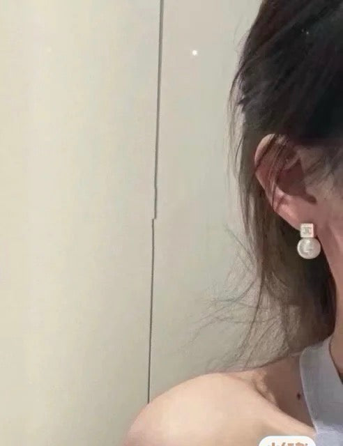 minimalist Drop Earrings for women - alternate angle view 5