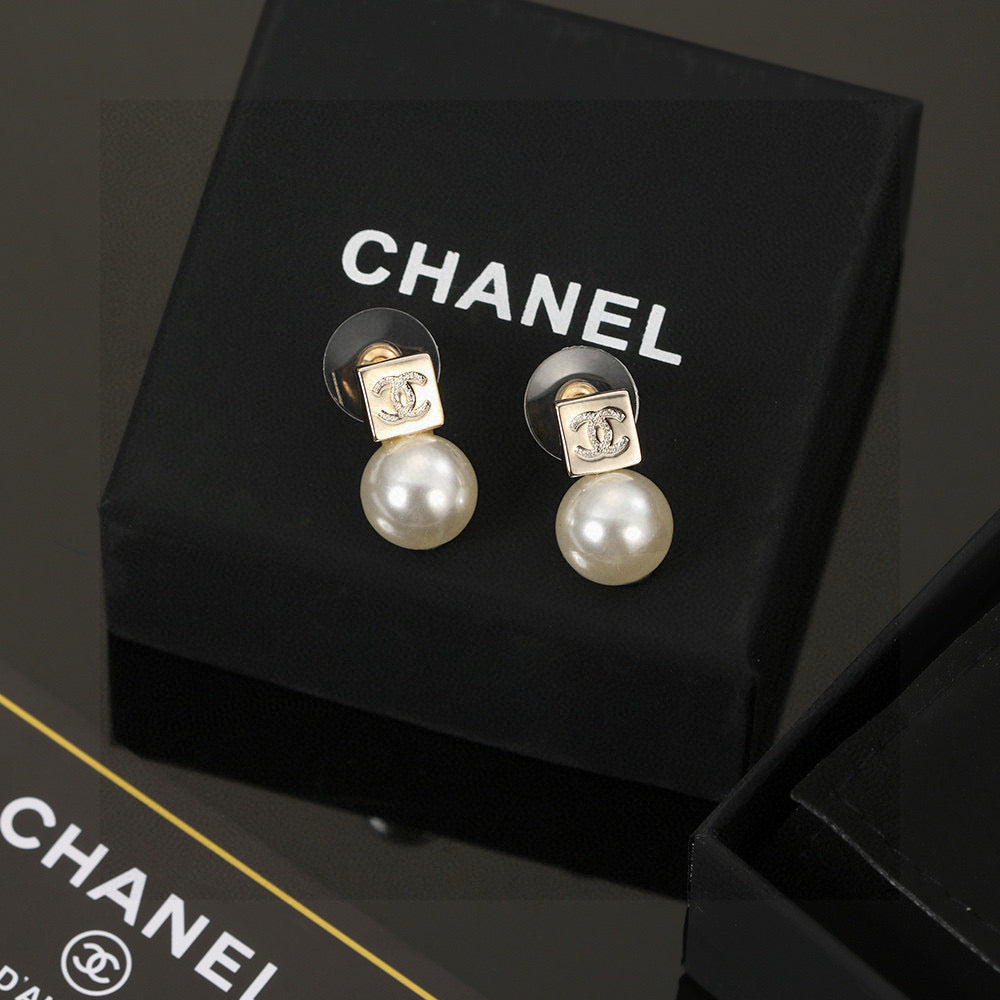 minimalist Drop Earrings for women - alternate angle view 2
