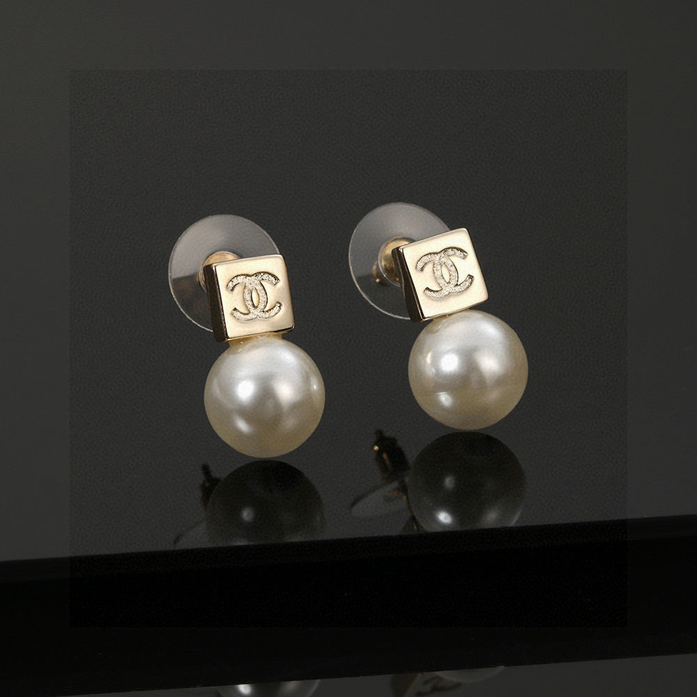 minimalist Drop Earrings for women - product detail view