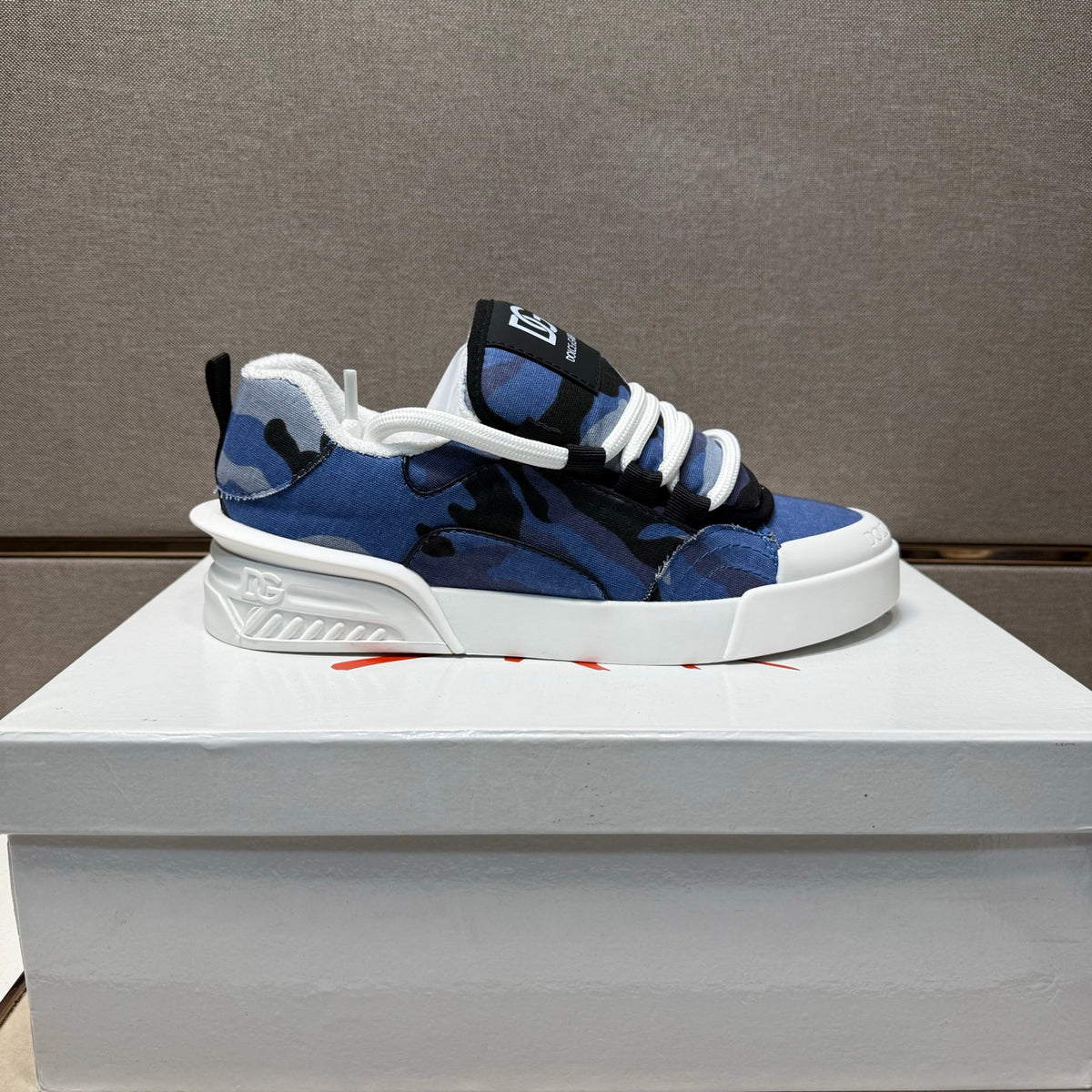 Dolce & Gabbana DG Couple's Multi-Material Casual Sneakers 4 Colors