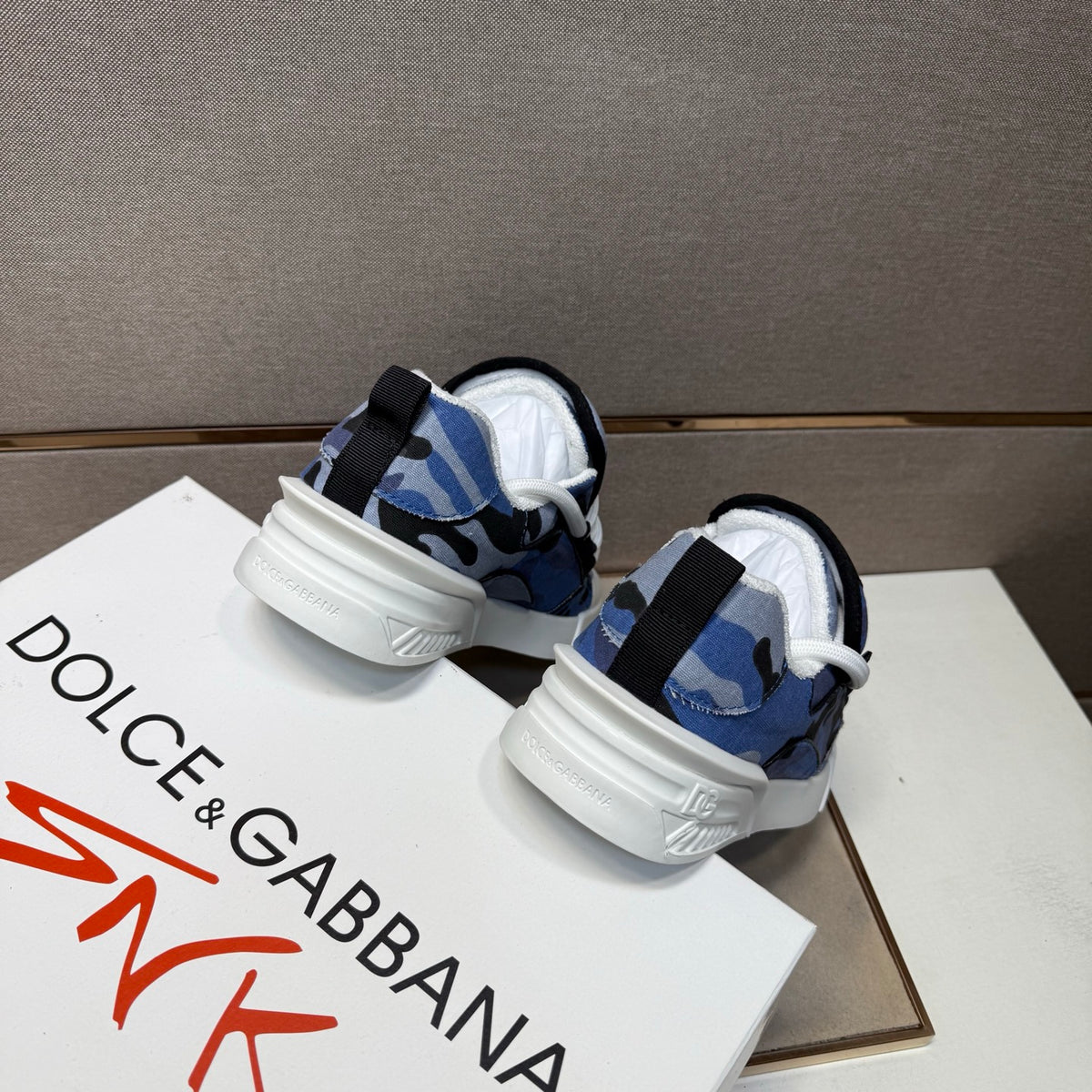 Dolce & Gabbana DG Couple's Multi-Material Casual Sneakers 4 Colors