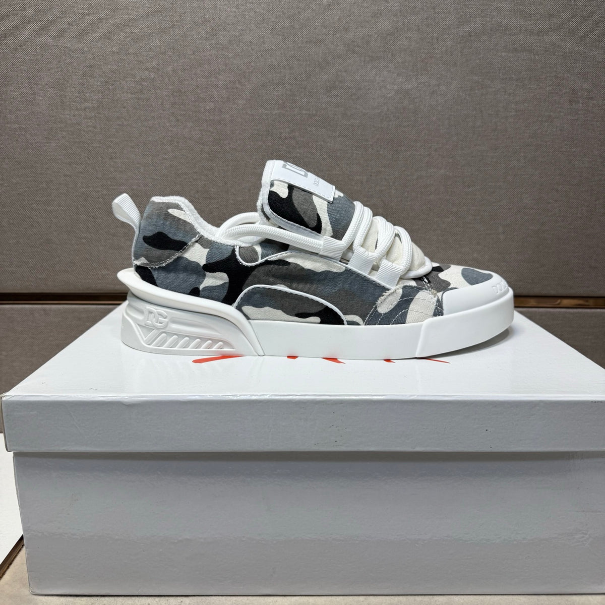 Dolce & Gabbana DG Couple's Multi-Material Casual Sneakers 4 Colors