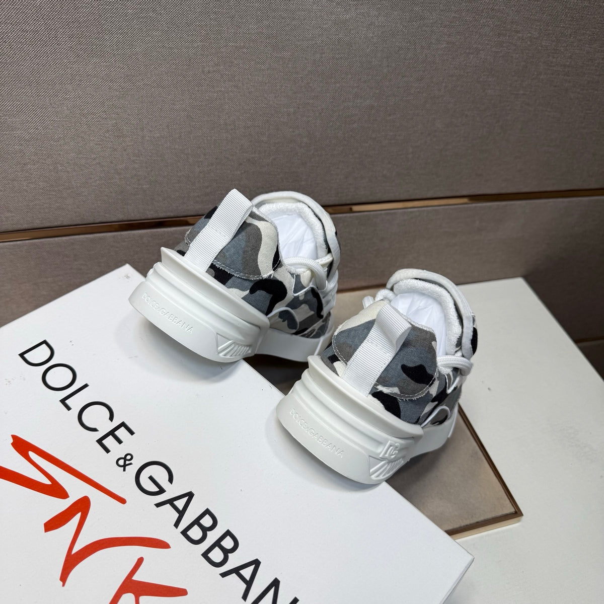 Dolce & Gabbana DG Couple's Multi-Material Casual Sneakers 4 Colors