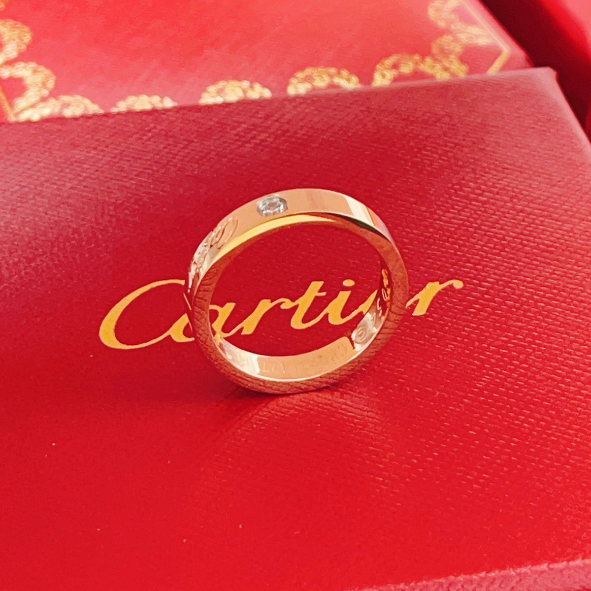rose gold brass rose Ring for women - alternate angle view 10
