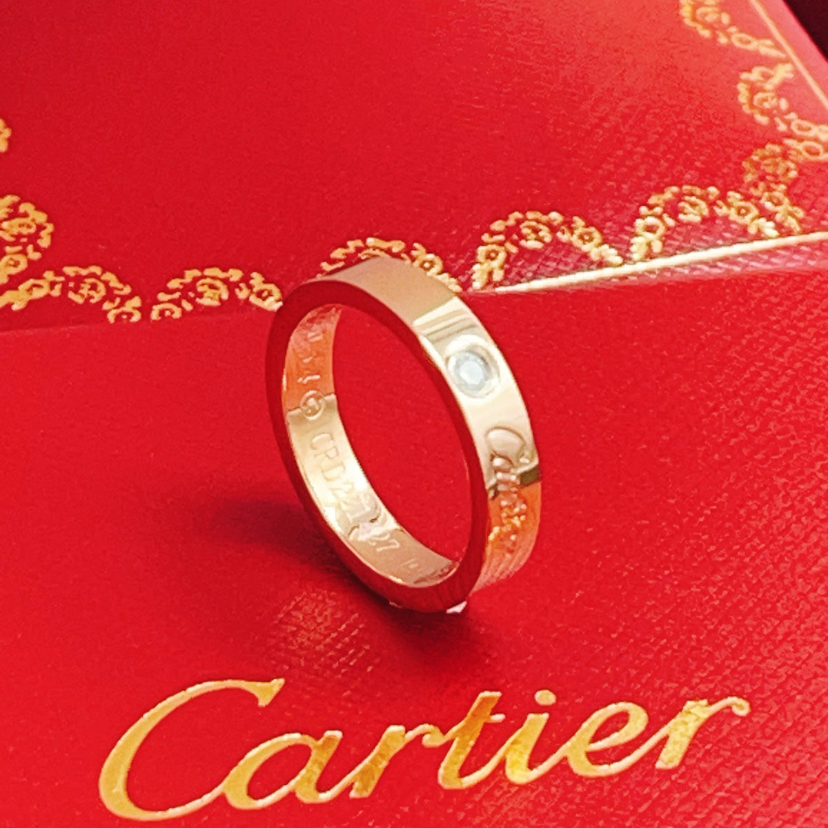 rose gold brass rose Ring for women - alternate angle view 12