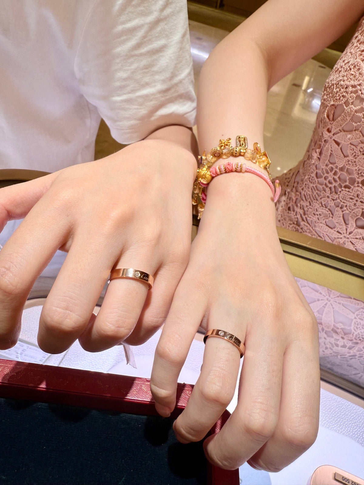 rose gold brass rose Ring for women - alternate angle view 8