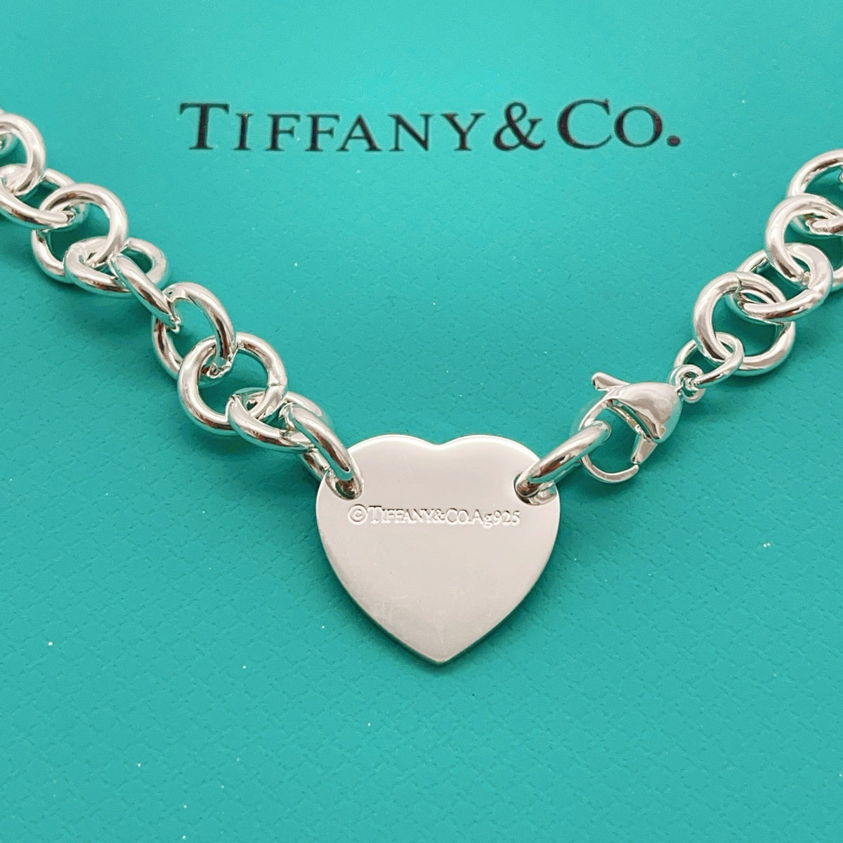 silver brass heart Necklace for women - alternate angle view 3