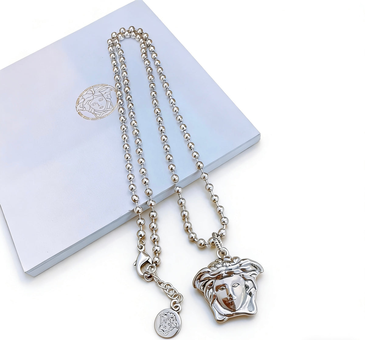 antique chain Necklace for men - alternate angle view 3