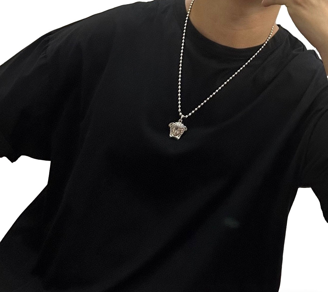 antique chain Necklace for men - alternate angle view 4