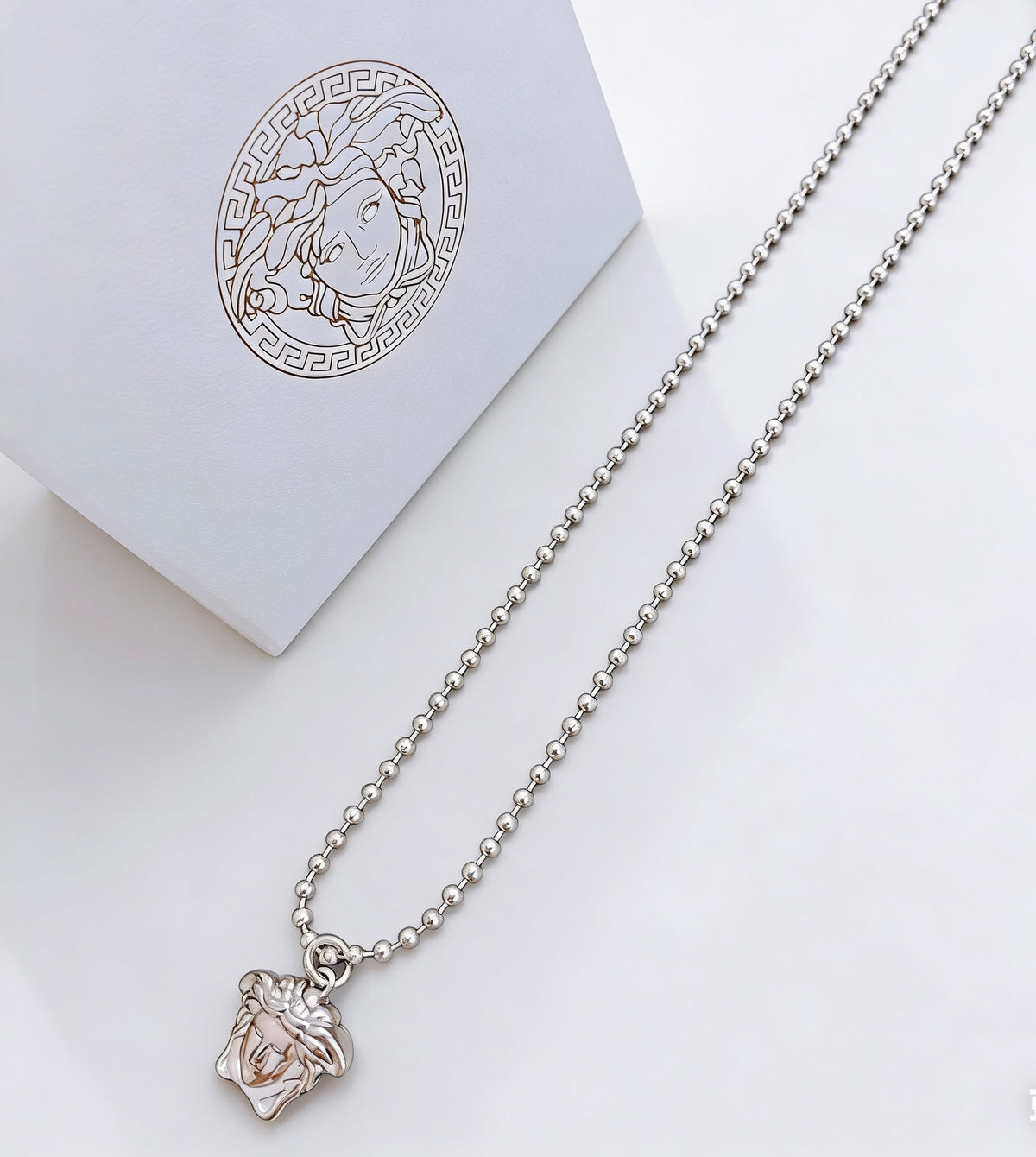 antique chain Necklace for men - alternate angle view 2