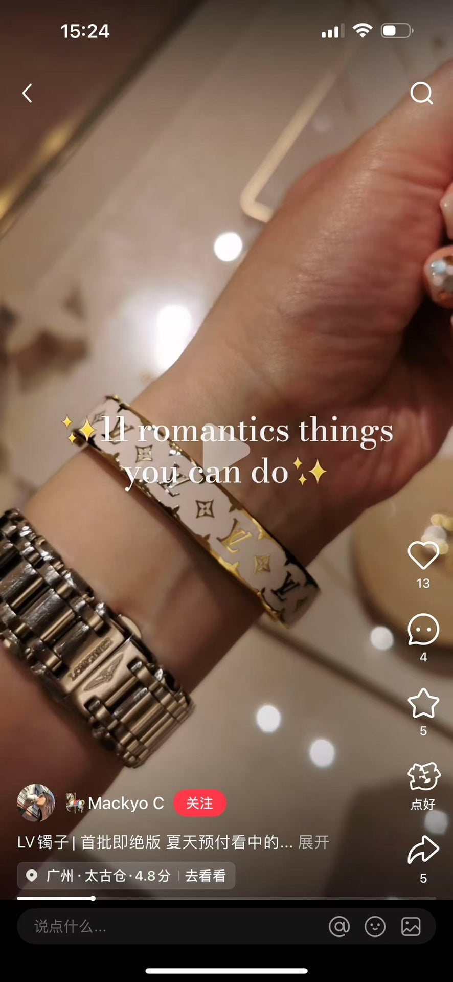 gold Bangle for women - alternate angle view 2