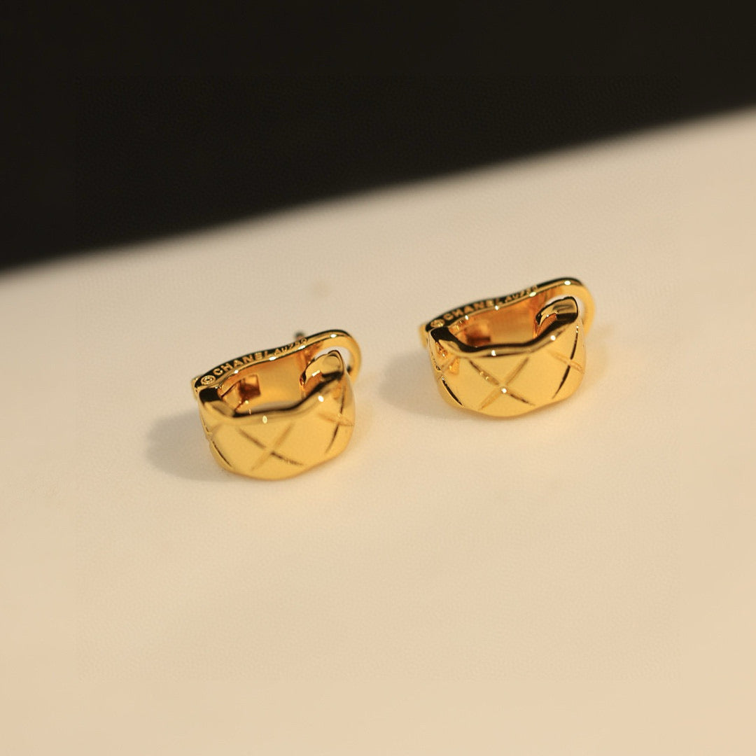 beige floral Drop Earrings for women - alternate angle view 5