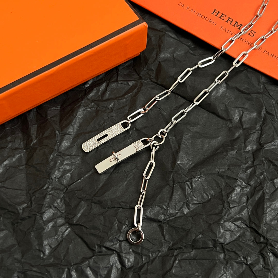 beige luxury Necklace for women - alternate angle view 5