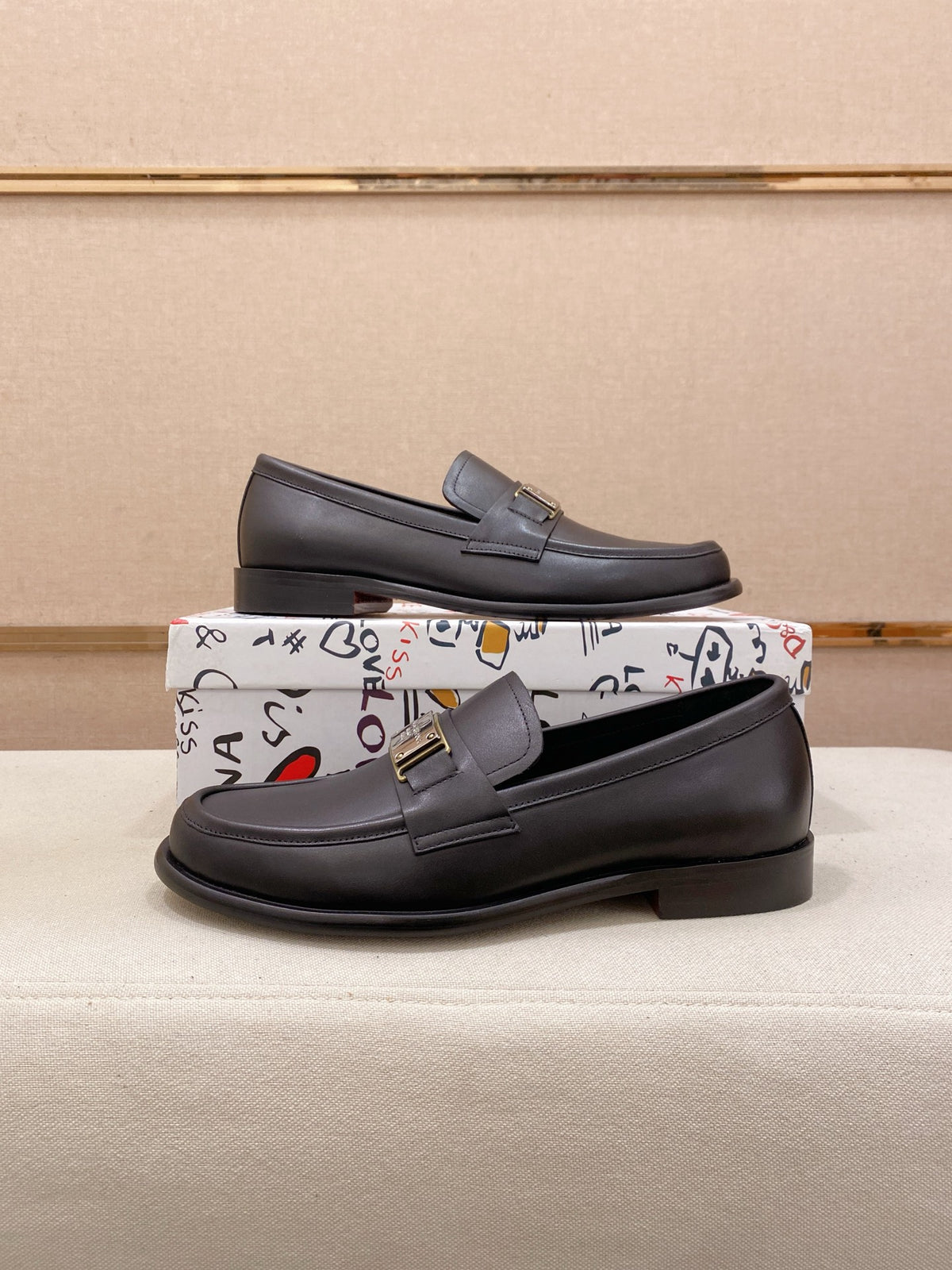 Dolce & Gabbana DG Men's Italian Calfskin Dress Shoes
