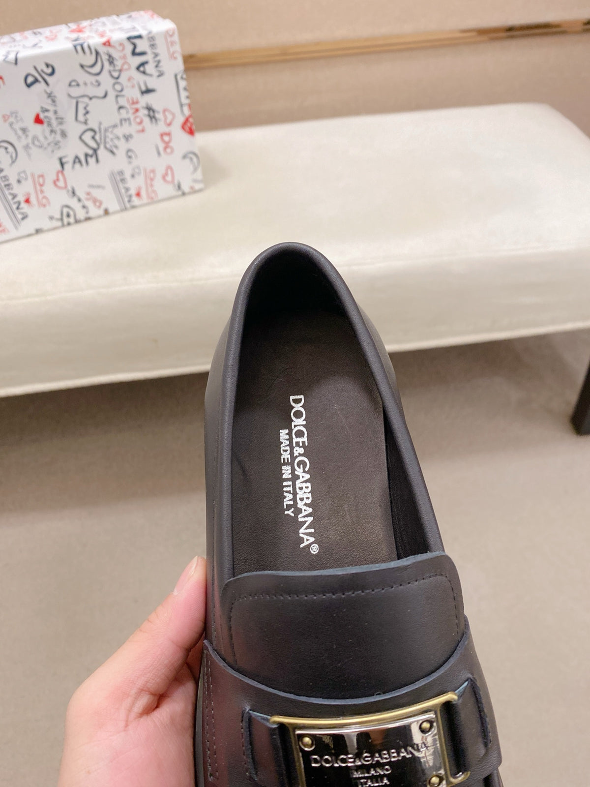 Dolce & Gabbana DG Men's Italian Calfskin Dress Shoes