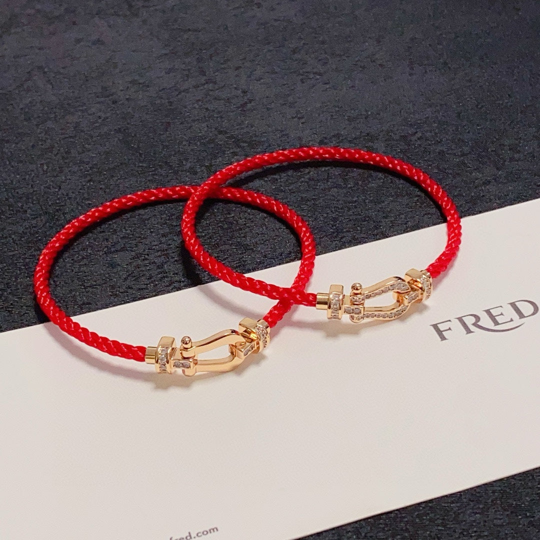 rose gold crystal rose Bracelet for men - alternate angle view 5