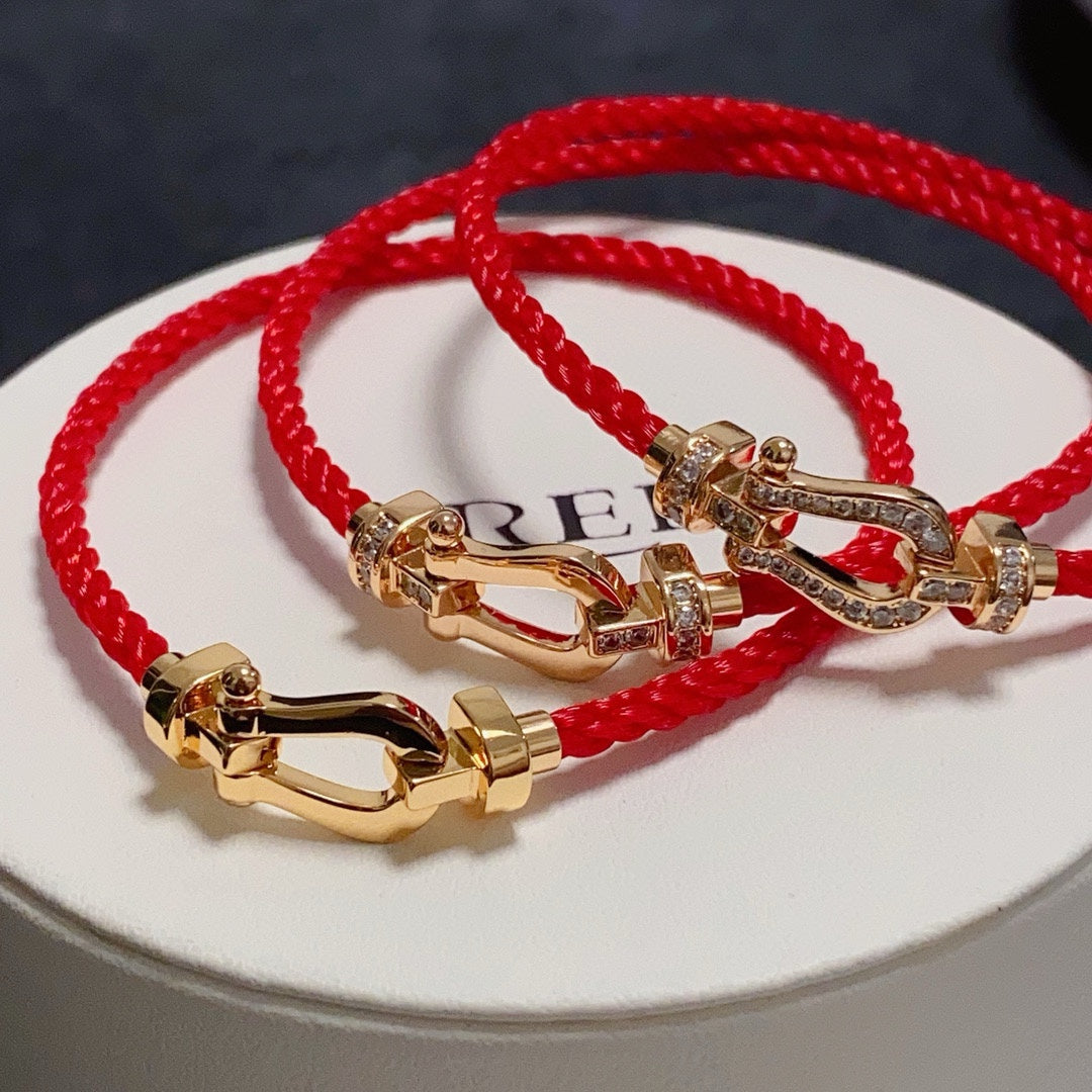 rose gold crystal rose Bracelet for men - alternate angle view 4