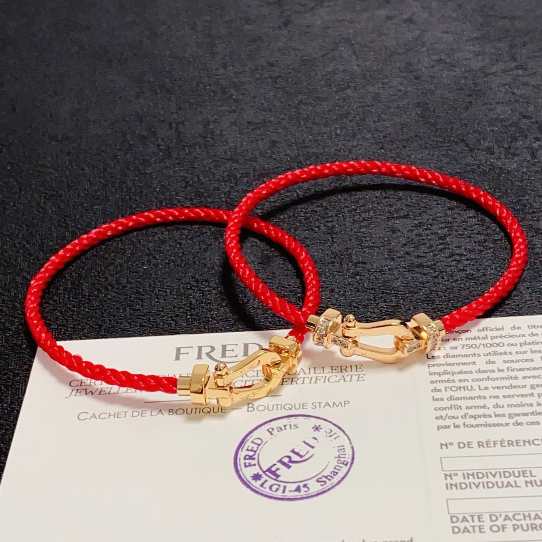 rose gold crystal rose Bracelet for men - alternate angle view 6