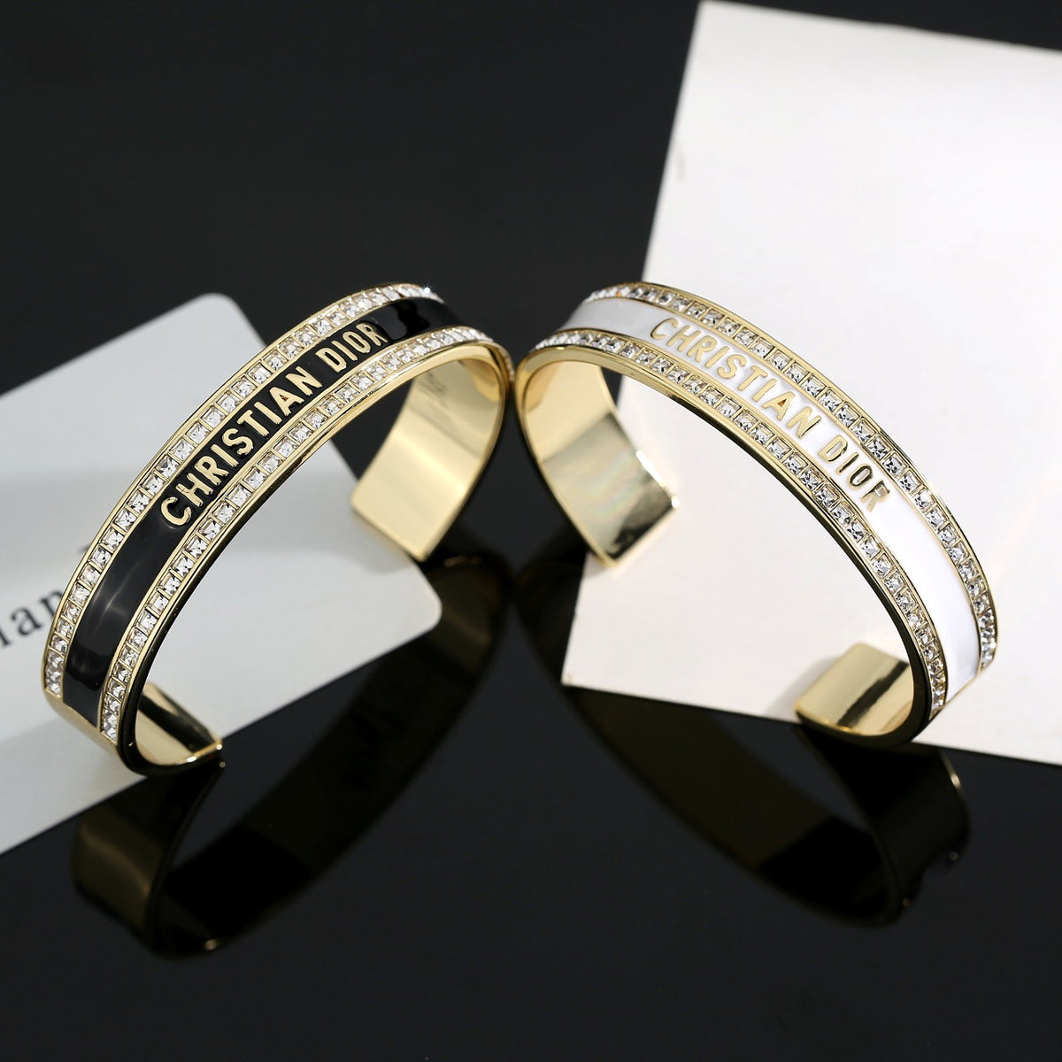 white gold Bangle for women - product detail view